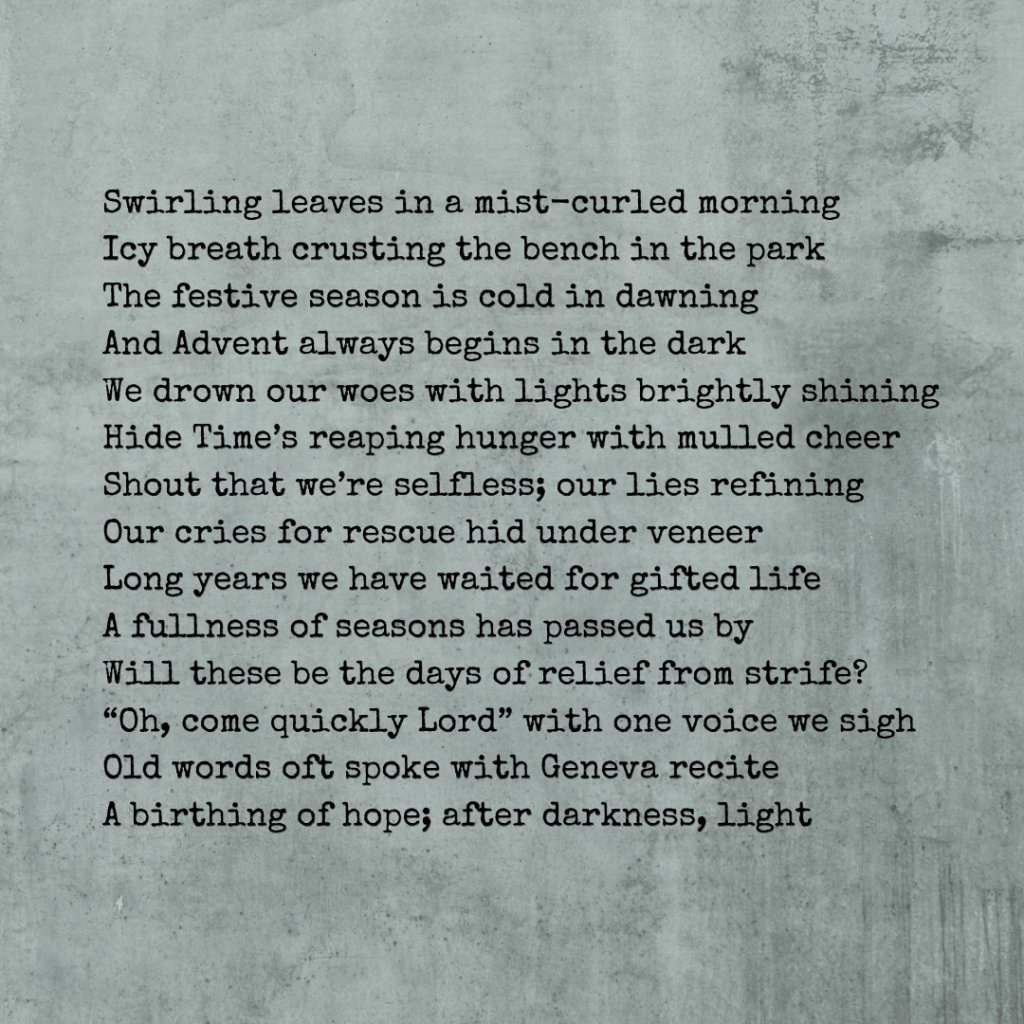 Advent Begins in the Dark